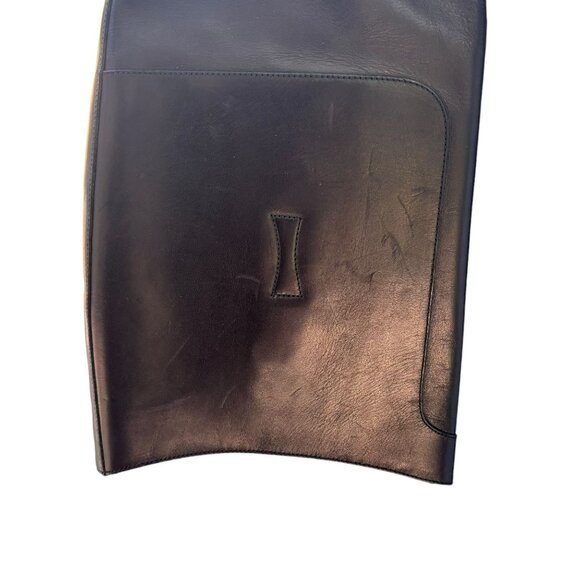 Gucci Black Boulanger Equestrian Tall Lace Up Leather Boots - Picture 15 of 16